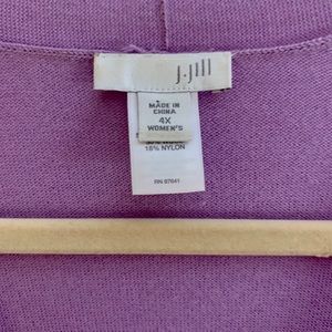 J. Jill lavender knee length cardigan sweater